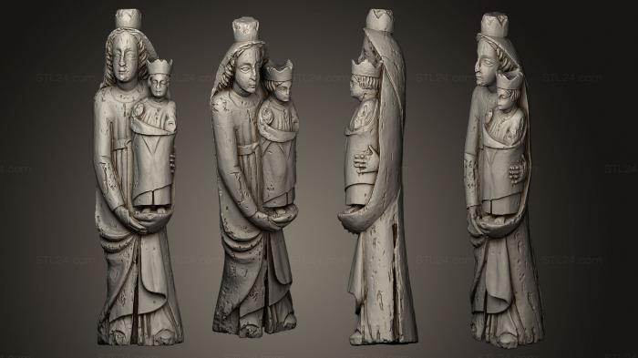 Статуи религиозные (Виерж ленфант, STKRL_0153) 3D модель для ЧПУ станка